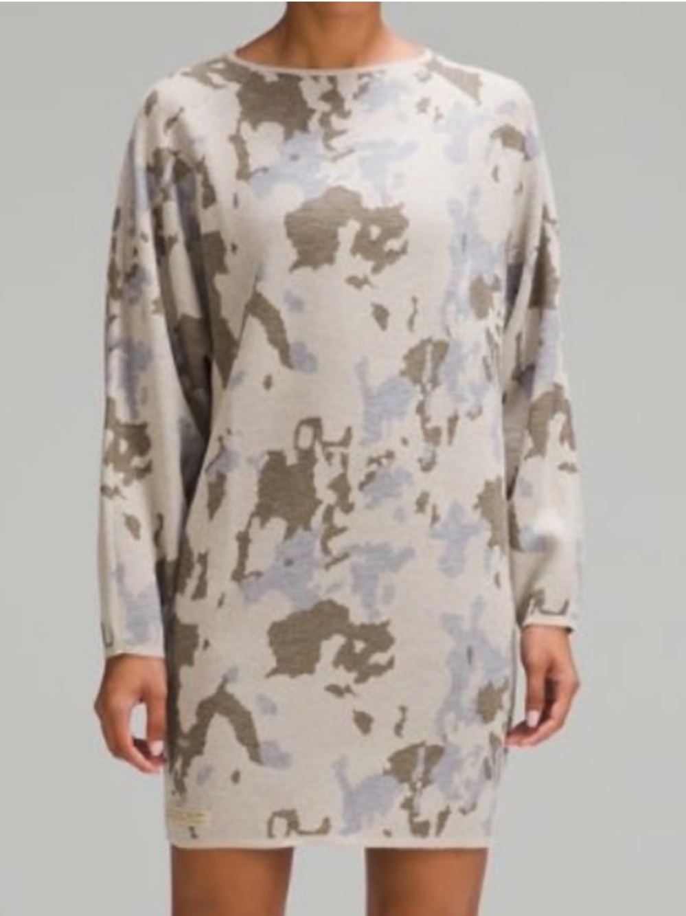 Lululemon Lab 100% Merino Wool Dress Winter ‘23 Collection Sz. Medium Camo